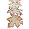 DII® 60" Embroidered Maple Leaves Table Runner